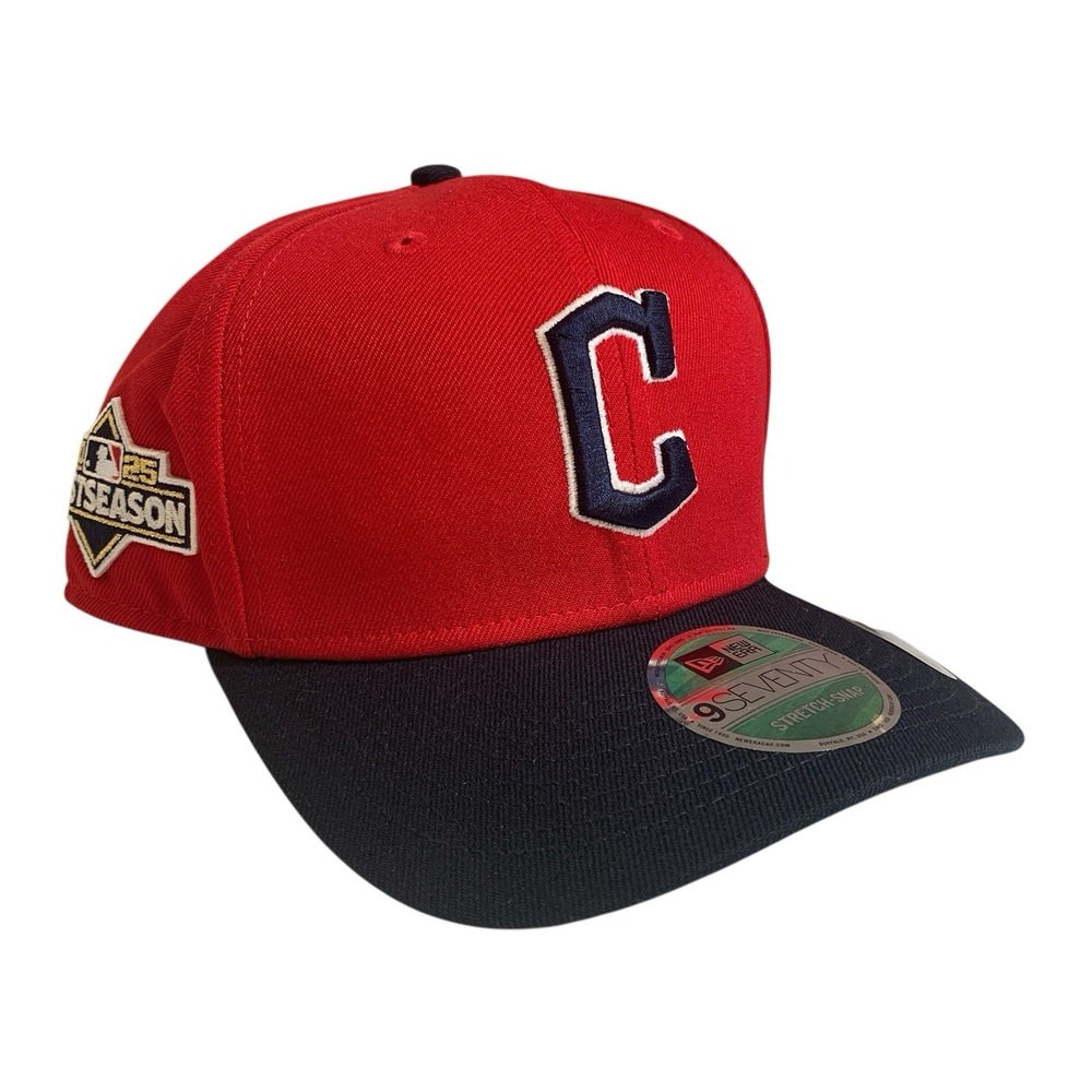 Cleveland Guardians New Era 9SEVENTY 2025 Postseason Red Adjustable Snapback Hat
